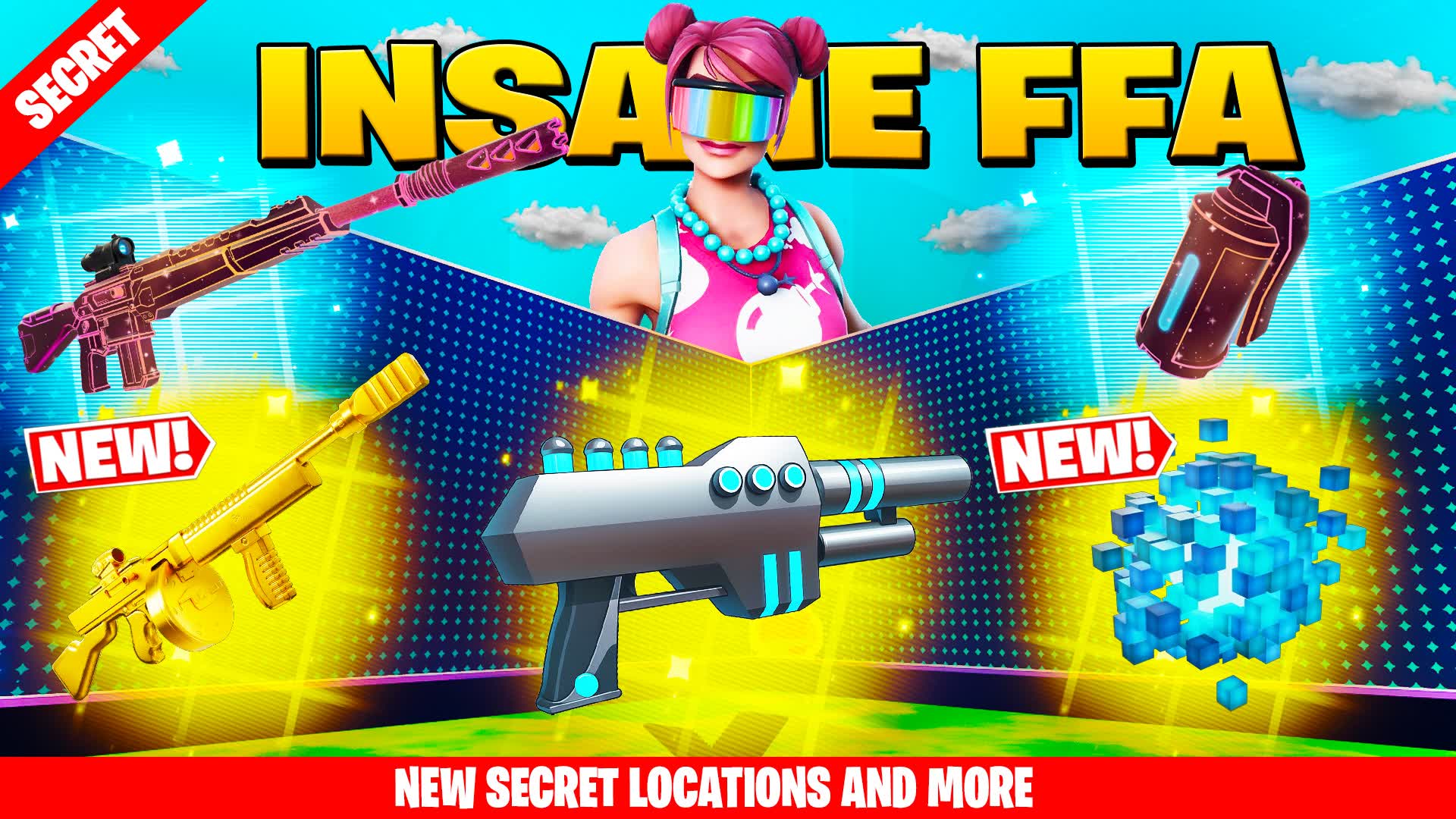 INSANE FFA ⭐ ALL GUNS ⭐ 1V1