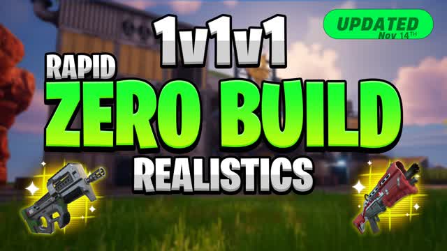 Rapid 1v1v1 Zero Build: Realistic PVP🎯