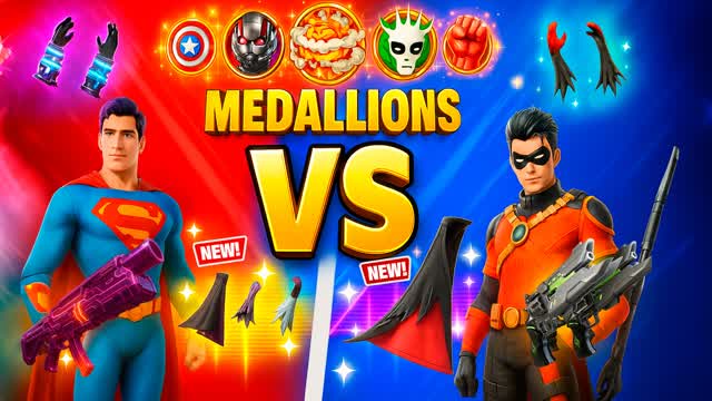 SUPER RED VS BLUE HERO 🔴🔵 MEDALLIONS ⭐