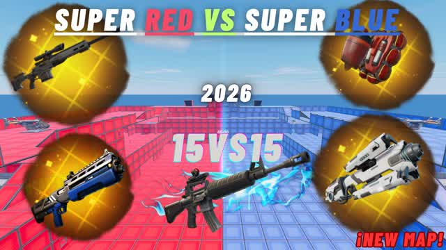 SUPER RED VS SUPER BLUE ¡NEW MAP!