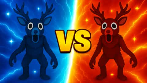 MEGA DEER RED VS BLUE