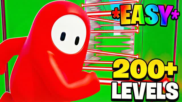 CRAZY PARKOUR 200+ LEVELS🌈FALL GUYS