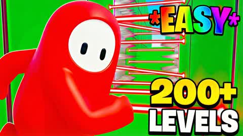 CRAZY PARKOUR 200+ LEVELS🌈FALL GUYS