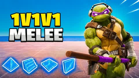 🥷ONLY MELEE 1V1V1 [FREE BUILD ]