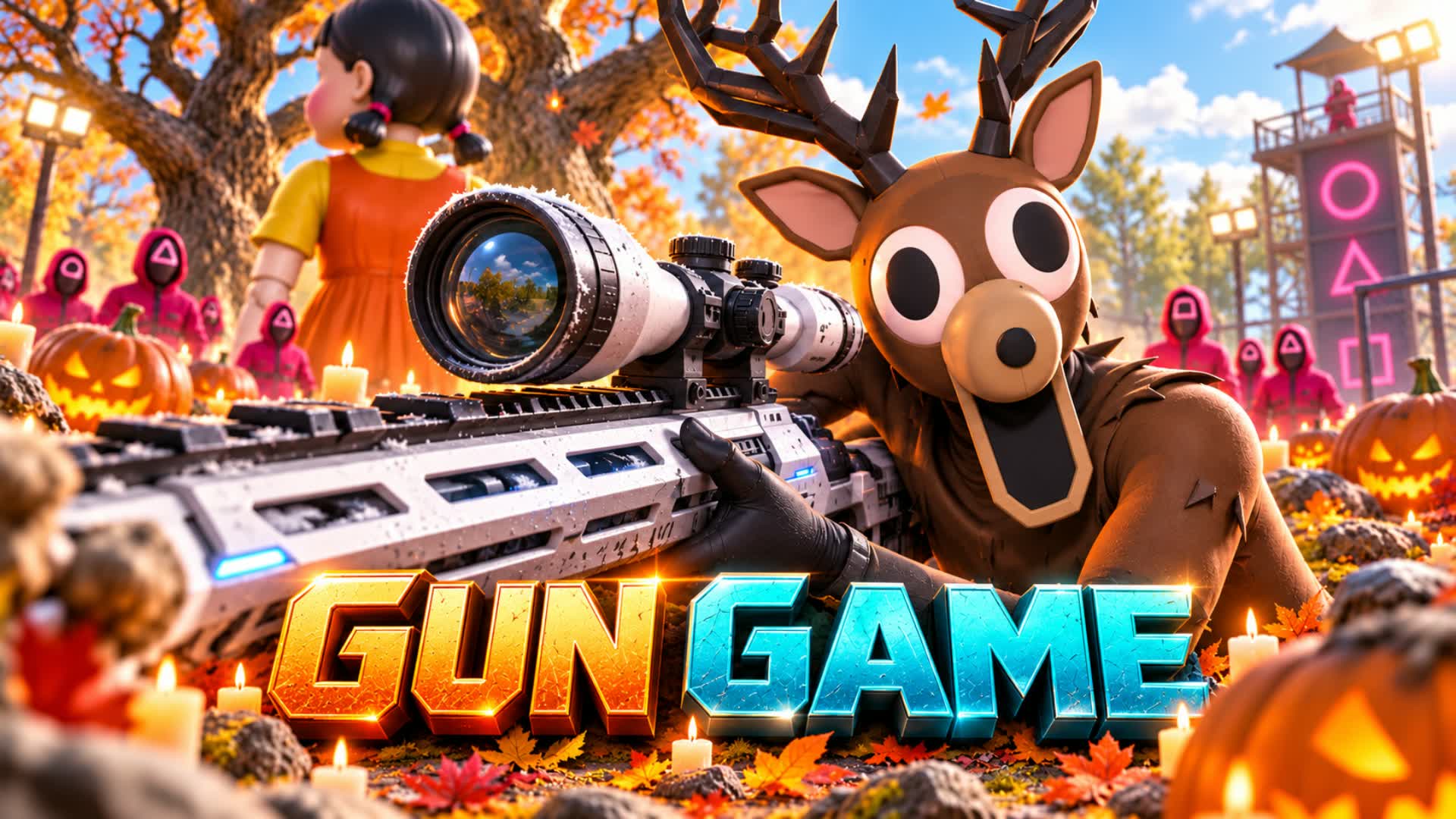👻 SQUID HORROR GUN GAME 🎃 RTX