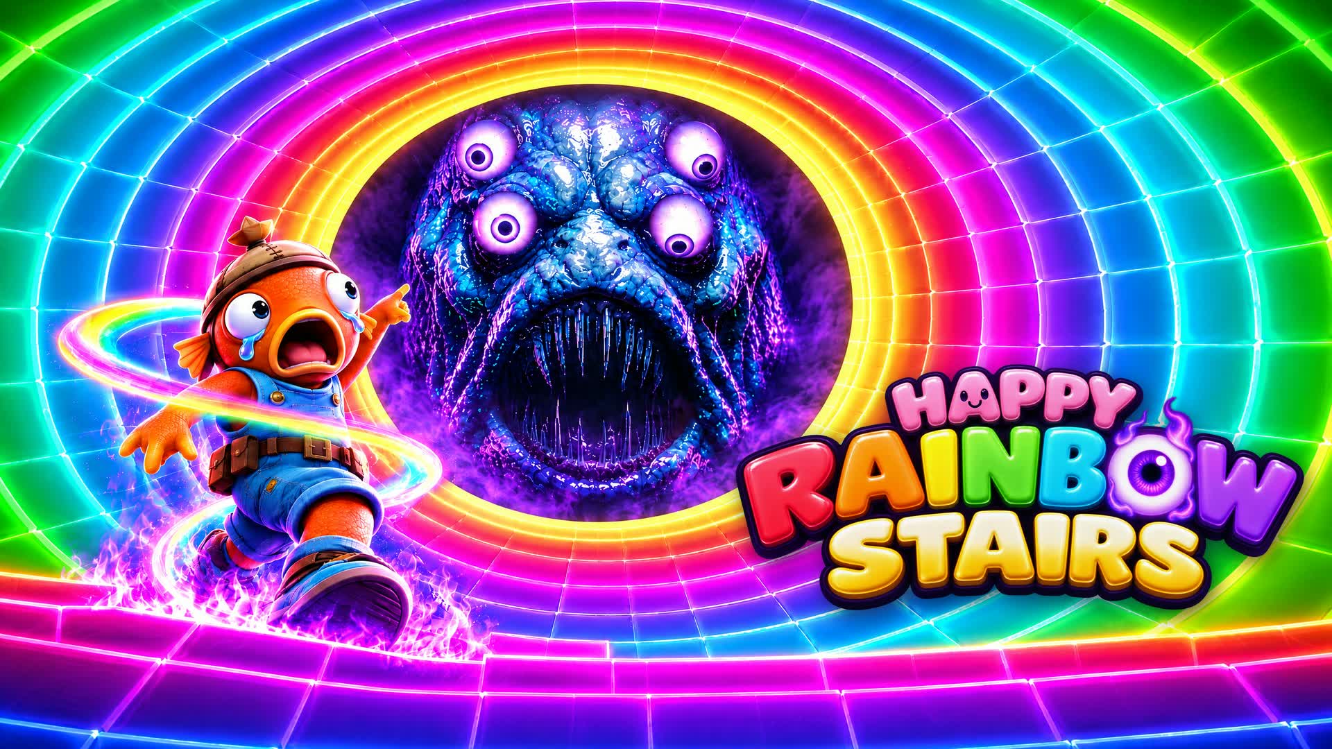 HAPPY RAINBOW STAIRS - Fortnite island 4753-9933-9252 by しれボク