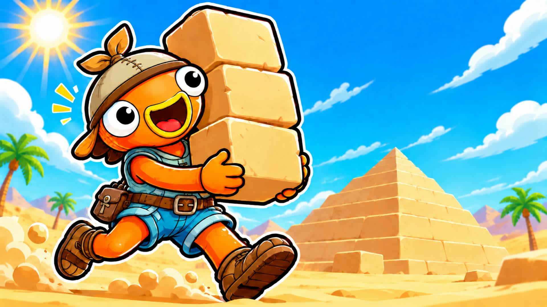 ピラミッドを建てる！