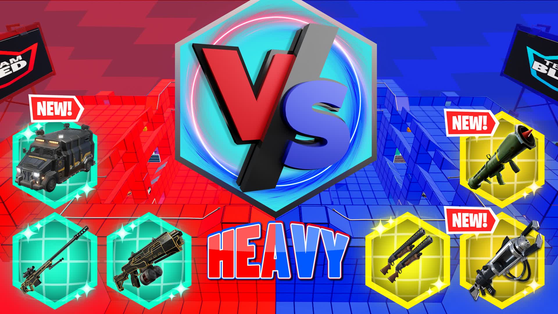 HEAVY RED VS BLUE 🔴🔵