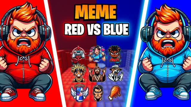 💀 MEME RED VS BLUE 🔴🔵