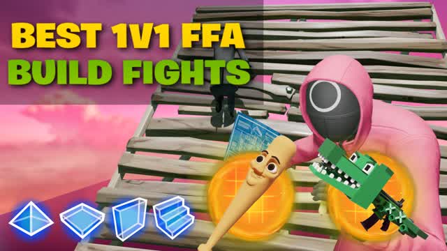 🏆 BEST 1V1 FFA BUILD FIGHTS ⚔️