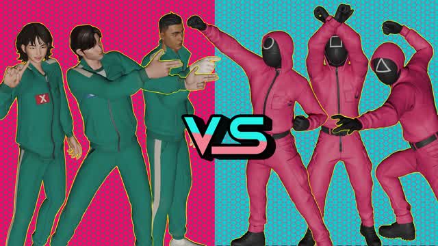 PARTICIPANTS VS MASKED GUARDS
