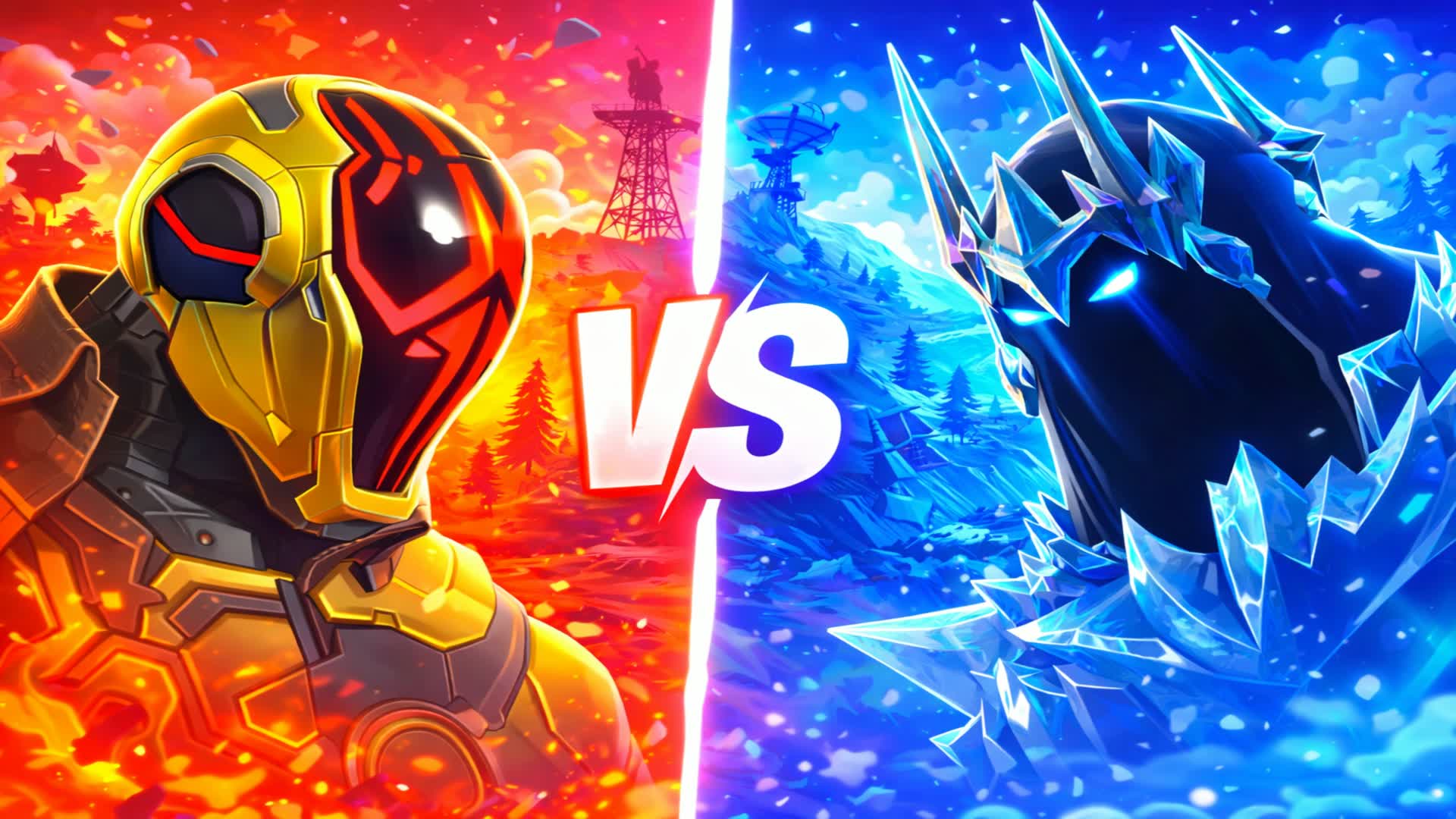 INSANE ICE VS FIRE ⭐️ RED VS BLUE 🔴🔵