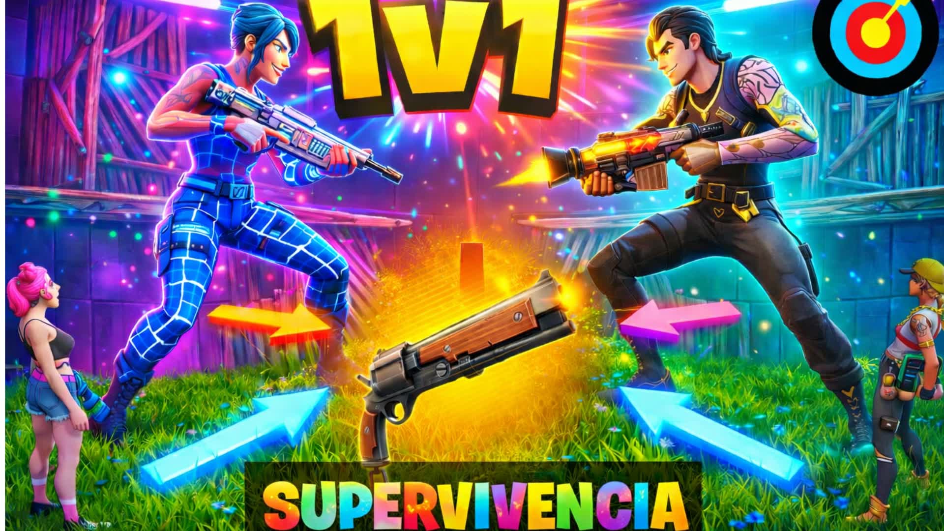 1v1 🔫 サバイバルファイト (マーシレス)