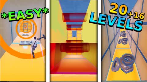 🛑 Parkour ⭐ 20 easy stages 🏃‍♂️‍➡️