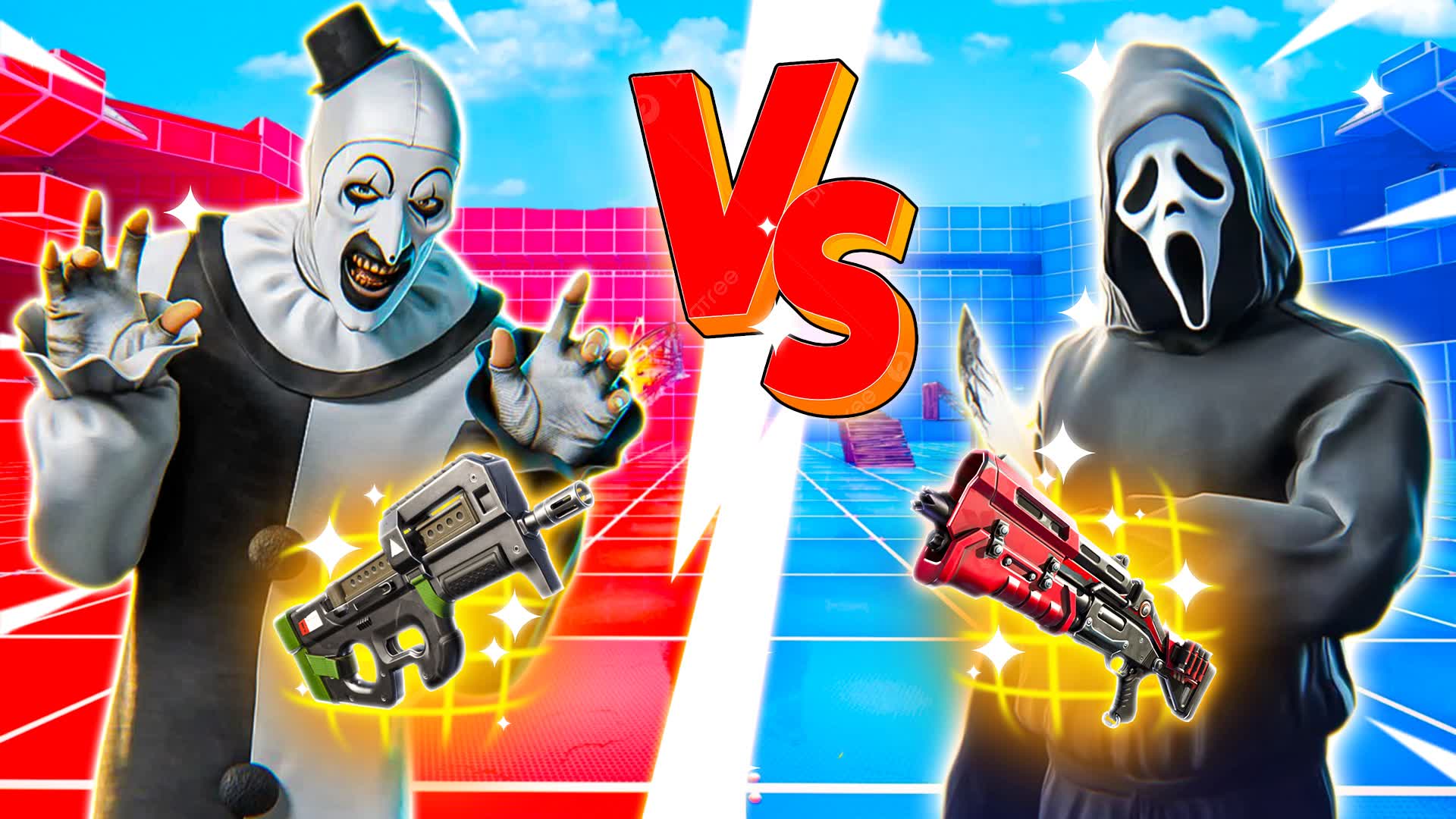 HUNT3RS UPDATED X👹RED VS BLUE🔴🔵