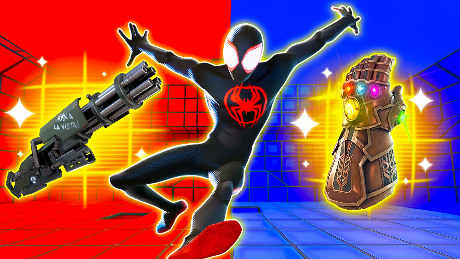 MEGA FUNNY RED VS BLUE VZX1234