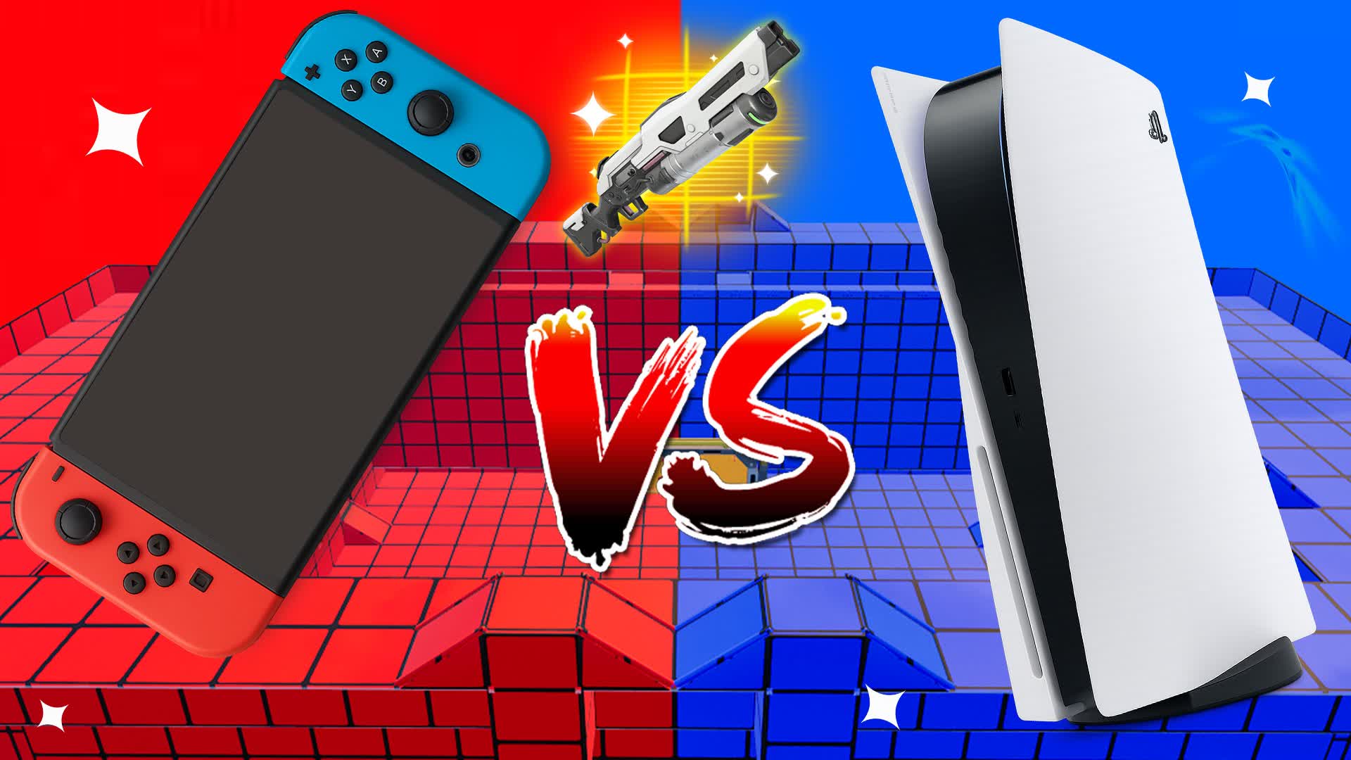MEGA SWITCH VS PS5⭐️RED VS BLUE🔵🔴