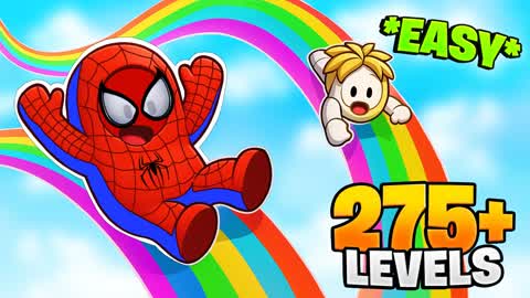 🌈 SUPER EASY RAINBOW OBBY PARKOUR 👑