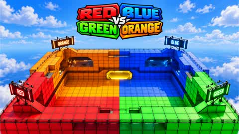 RED vs BLUE vs GREEN vs ORANGE