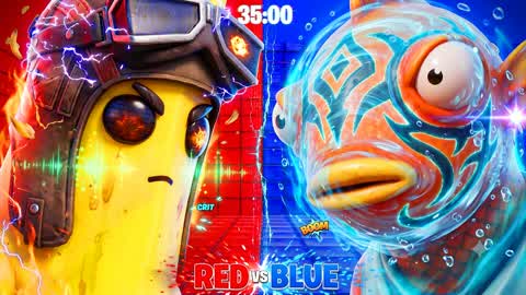 🍌PEELY VS FISHSTICK: RED vs BLUE🐟