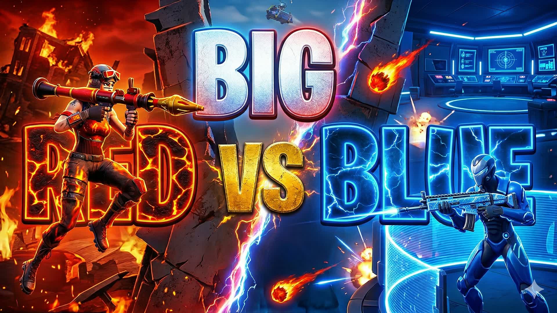 BIG RED VS BLUE 🔴🔵