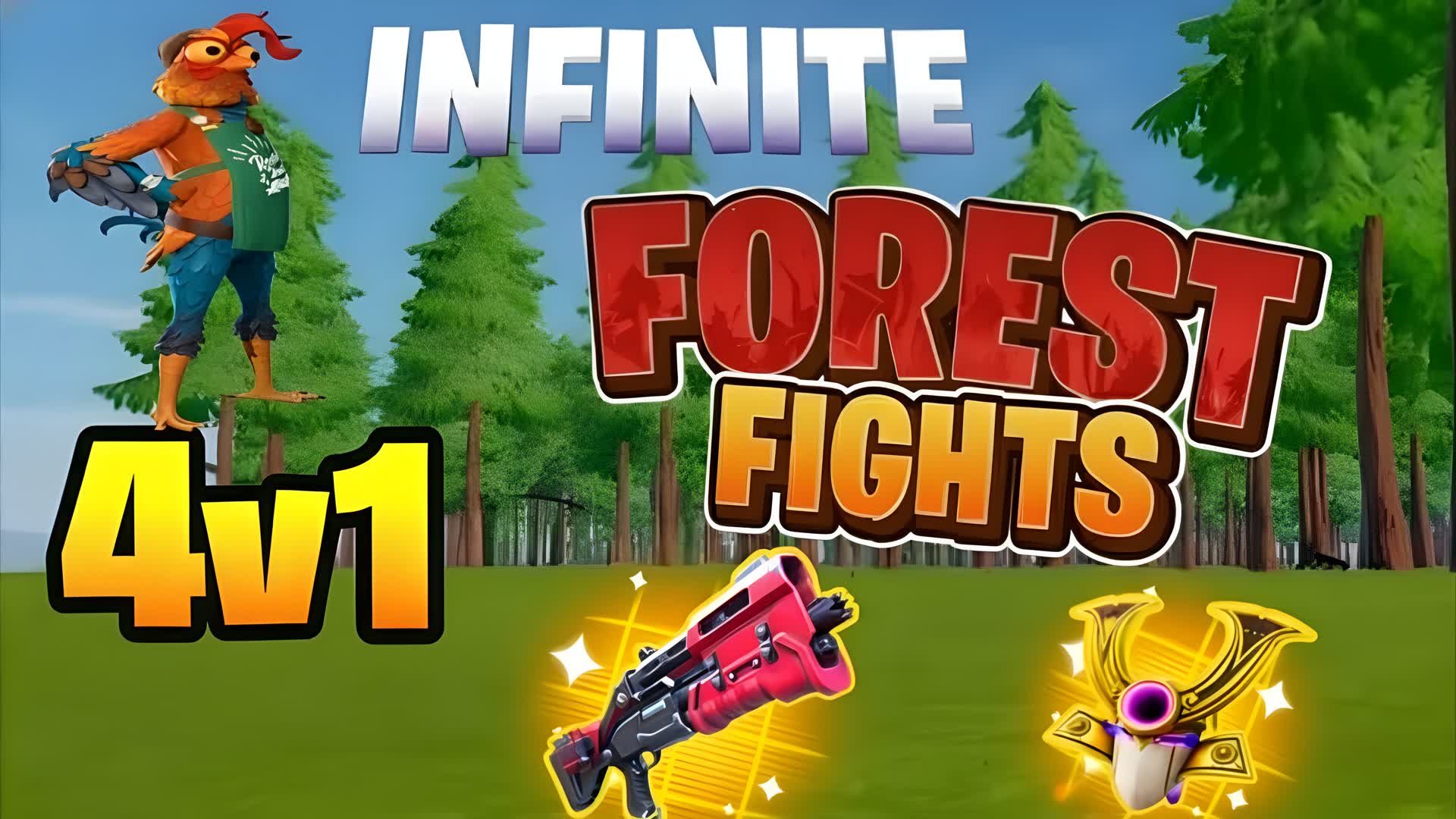 INFINITE FOREST FIGHTS 4V1