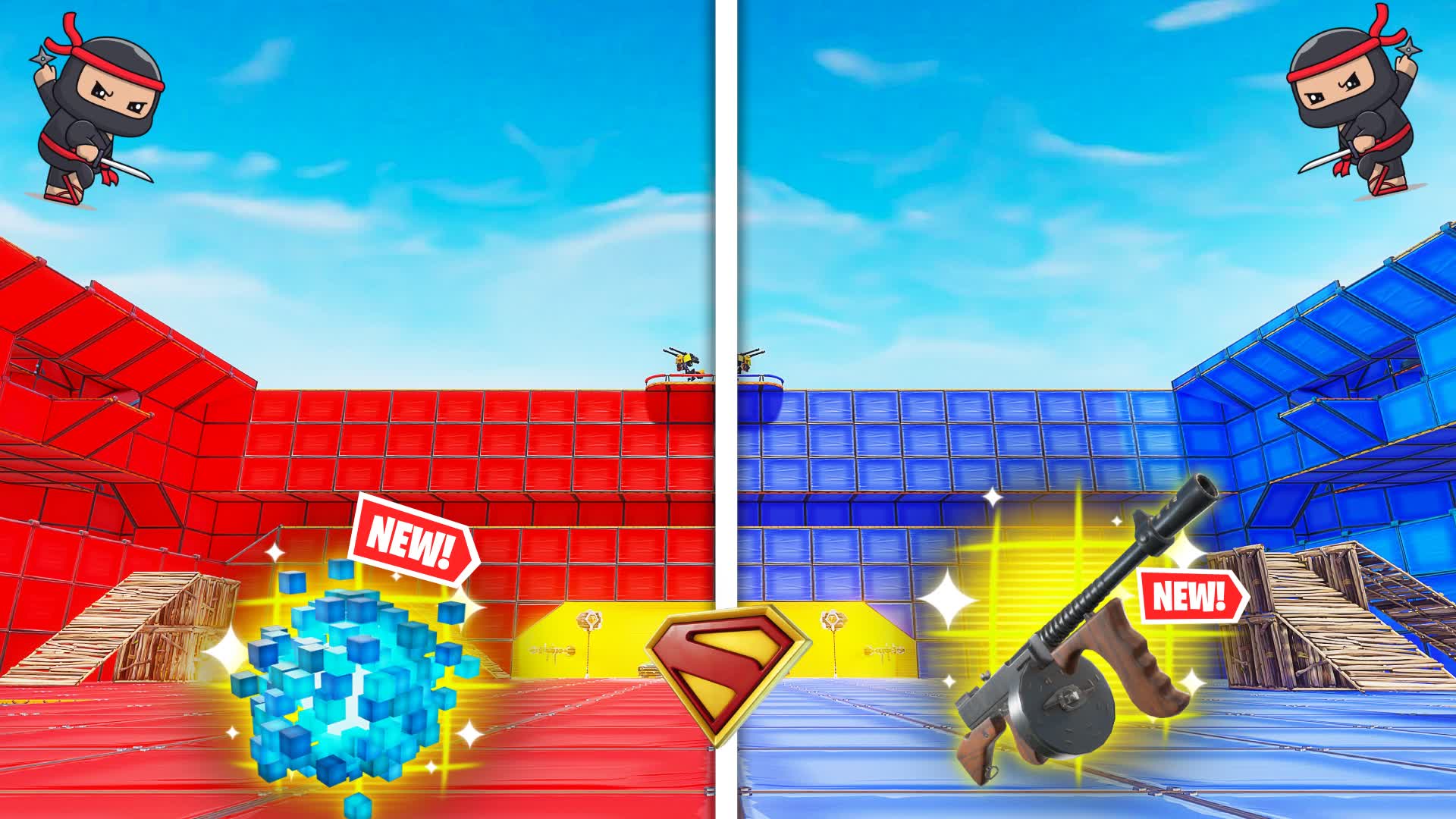 CRAZY Weapons 🔫 RED VS BLUE 🔴🔵
