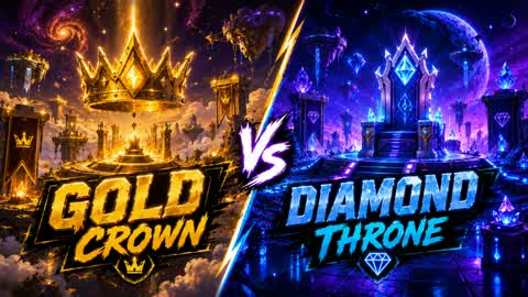 🌌 GOLD CROWN • DIAMOND THRONE 💎