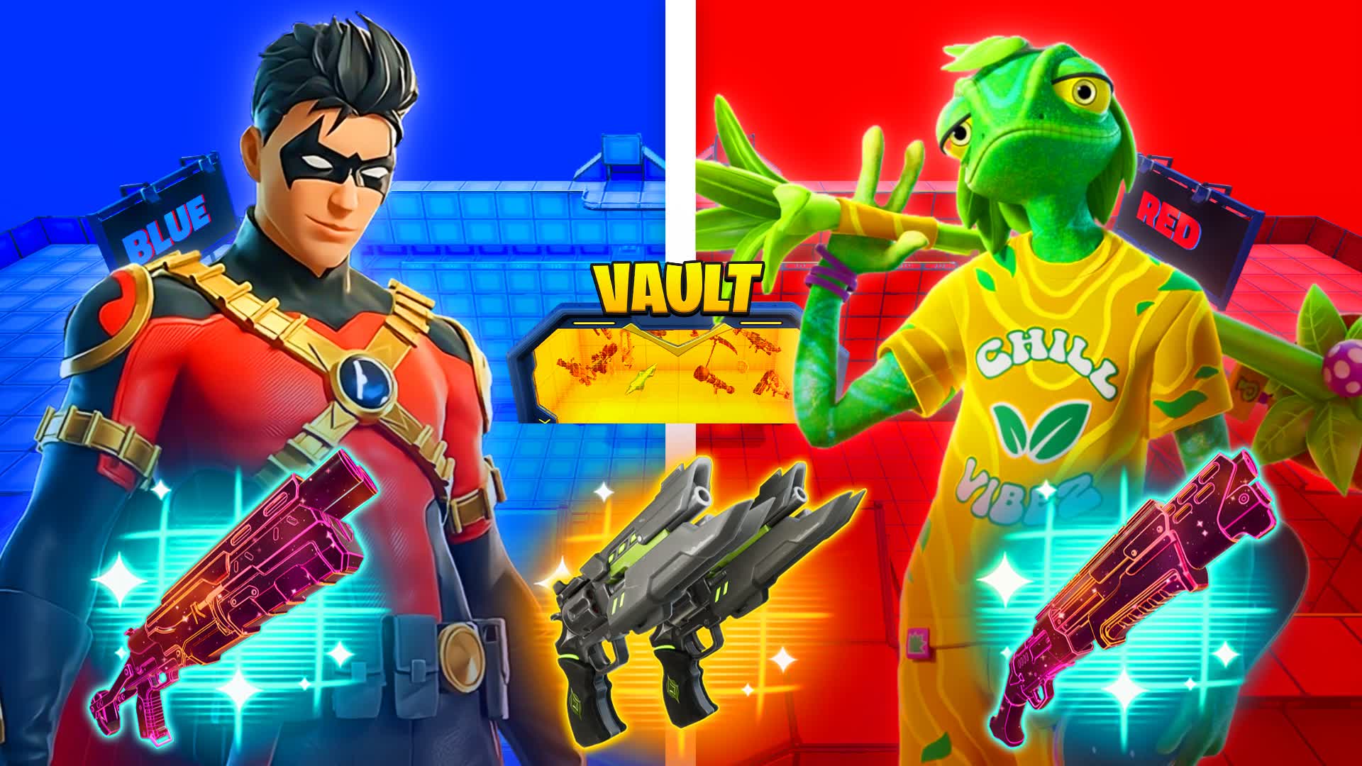 SUPER HERO RED VS BLUE 🔴🔵