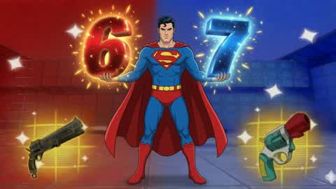 SUPERMAN RED VS BLUE🔴🔵(ALL GUNS)67 67