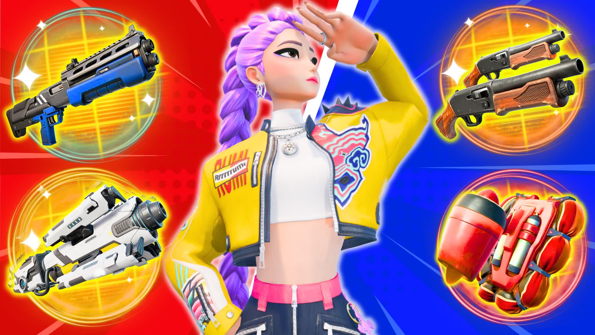 KPOP HUNTERS RED VS BLUE🔴🔵ALL GUN🔫