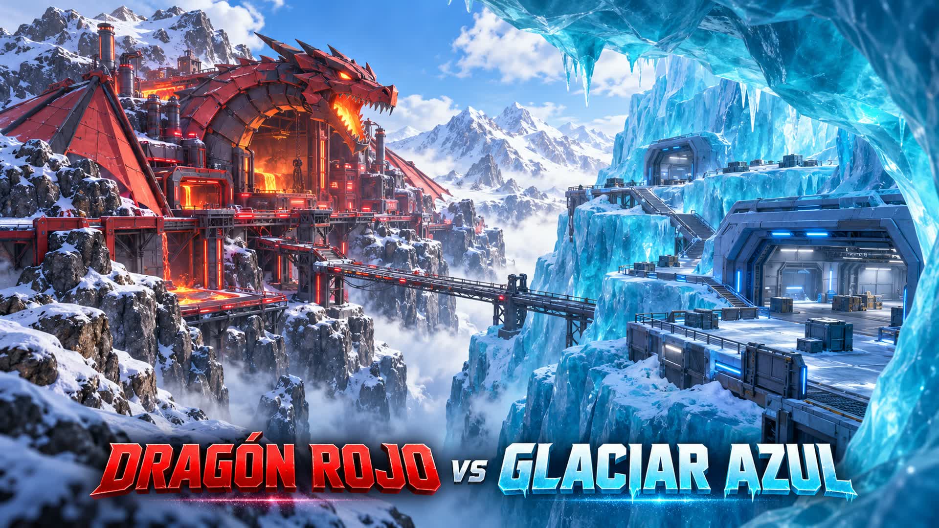 🔴 DRAGÓN ROJO vs GLACIAR AZUL 🔵