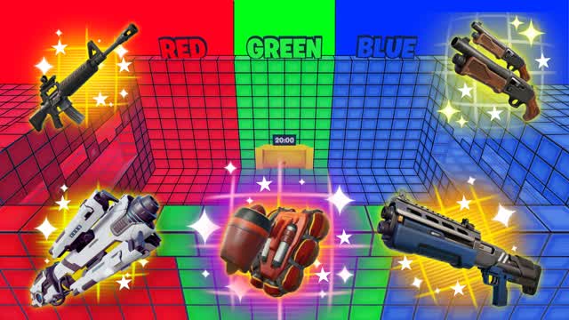 CRAZY RED VS BLUE VS GREEN