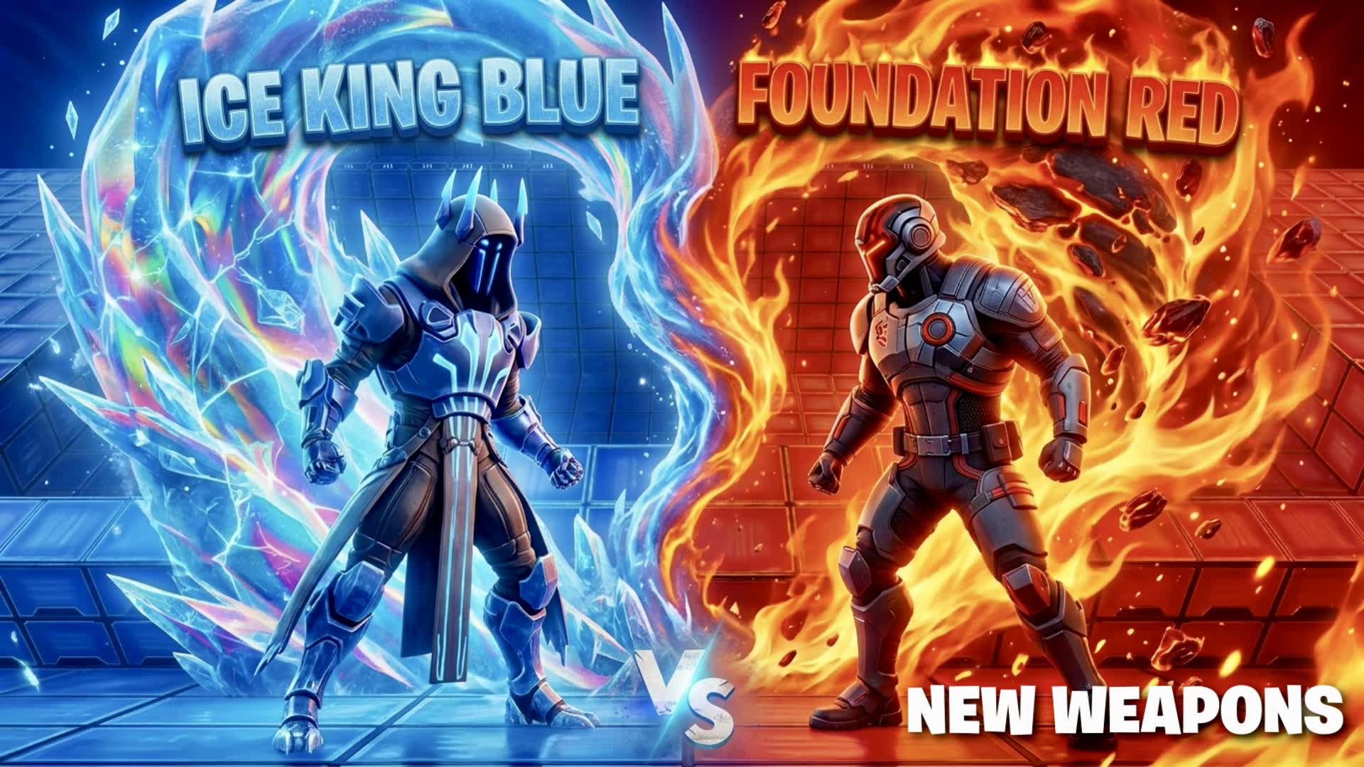 RED FOUNDATION VS BLUE ICE KING 🔥🧊