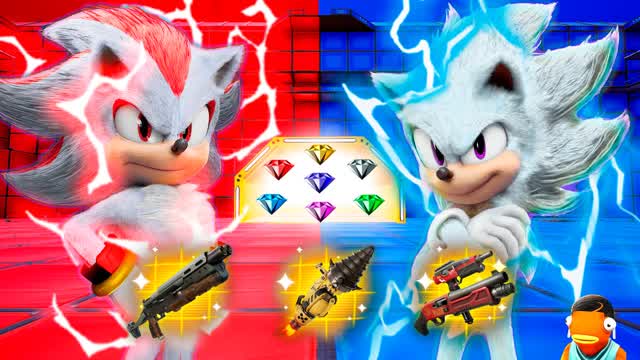 RED VS BLUE 🔵 SONIC & SHADOW 🔴
