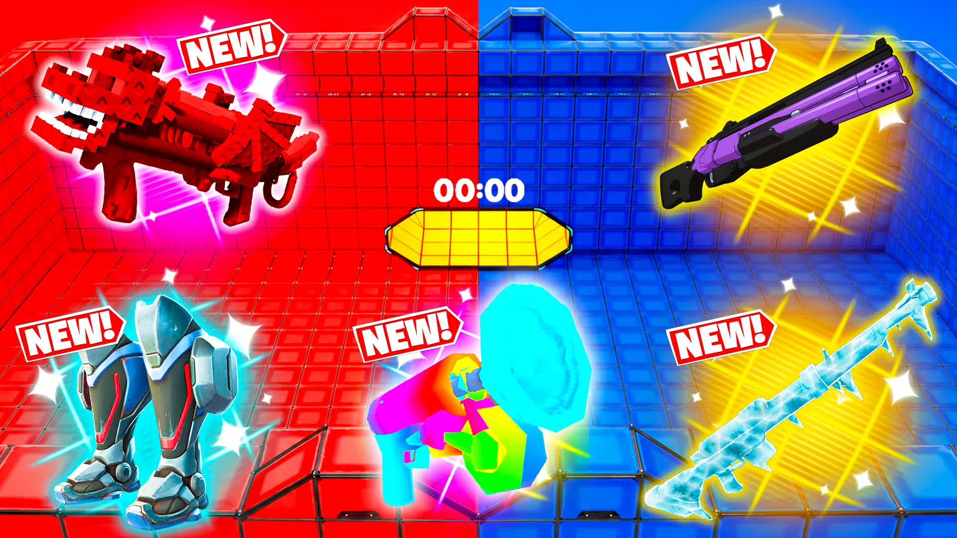 CUSTOM WEAPONS RED VS BLUE 🔴🔵(NEW)