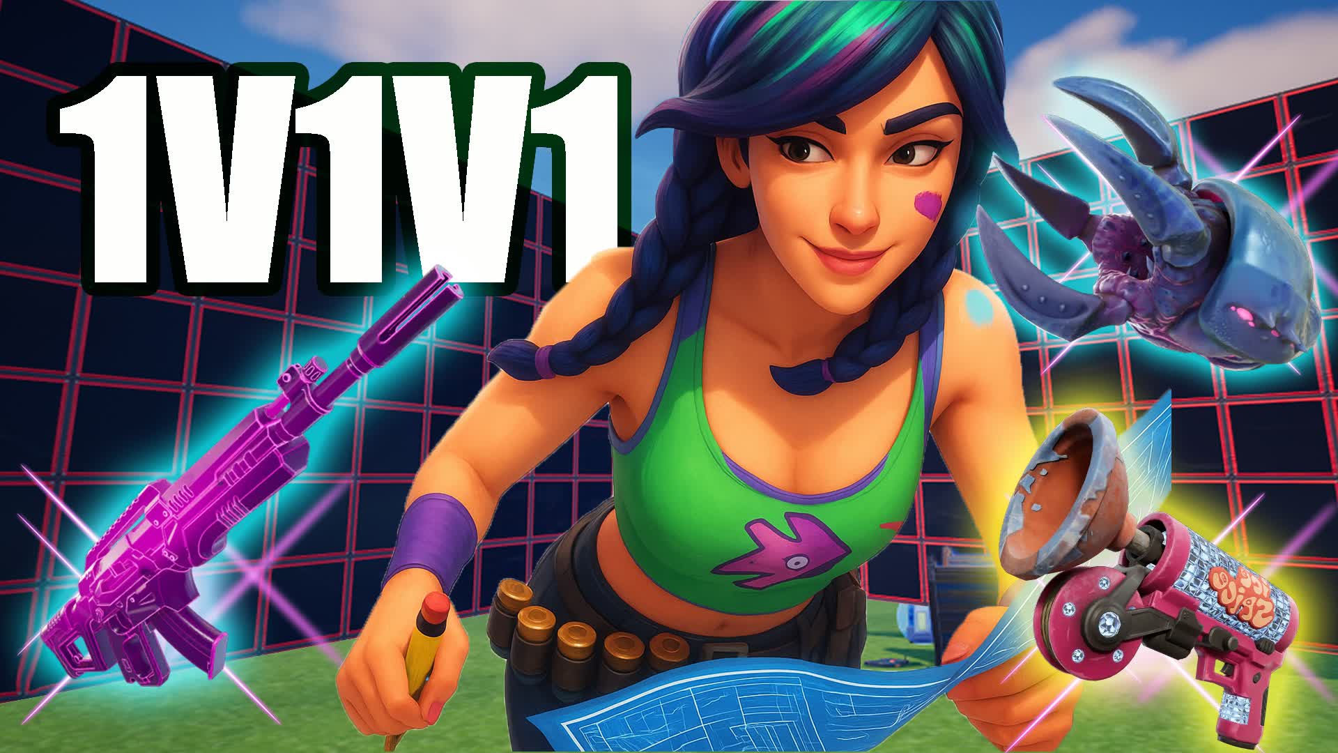 1V1V1 EASY 1v1 FREE FOR ALL