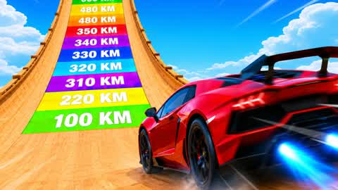 MEGA RAMP JUMP CARS 🚀