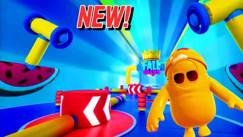 🌈SUPER FALL GUYS RACE: PARKOUR OBBY👑