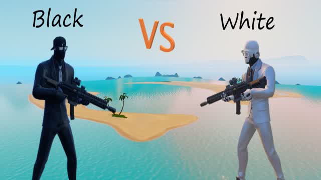 Black vs White island