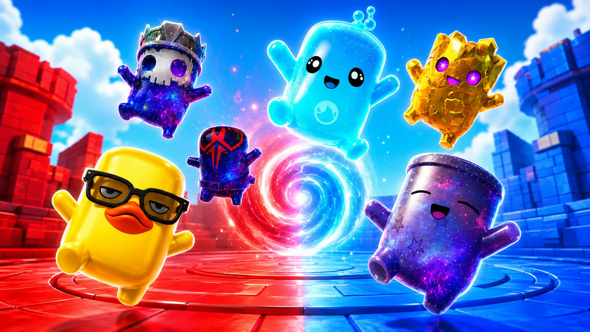 RED VS BLUE MEGA RUSH 🔵🔴