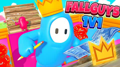 FALL GUYS👑 1V1💫