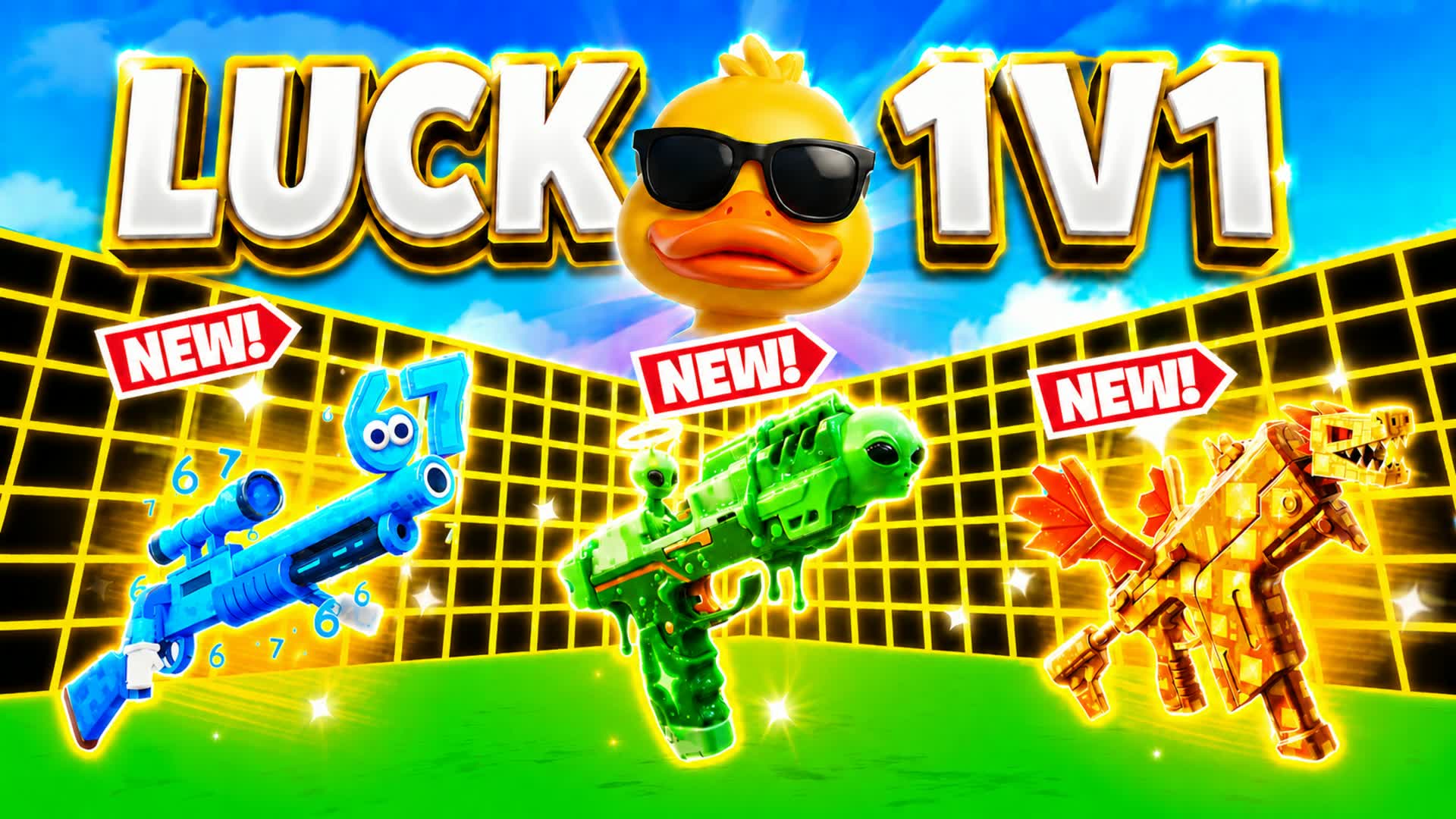 LUCKY 1V1 FFA - ALL GUNS & RIDES