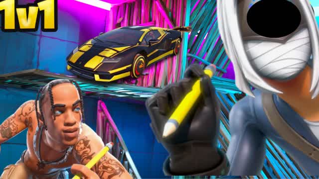 1v1 piece control arena (cars garage )