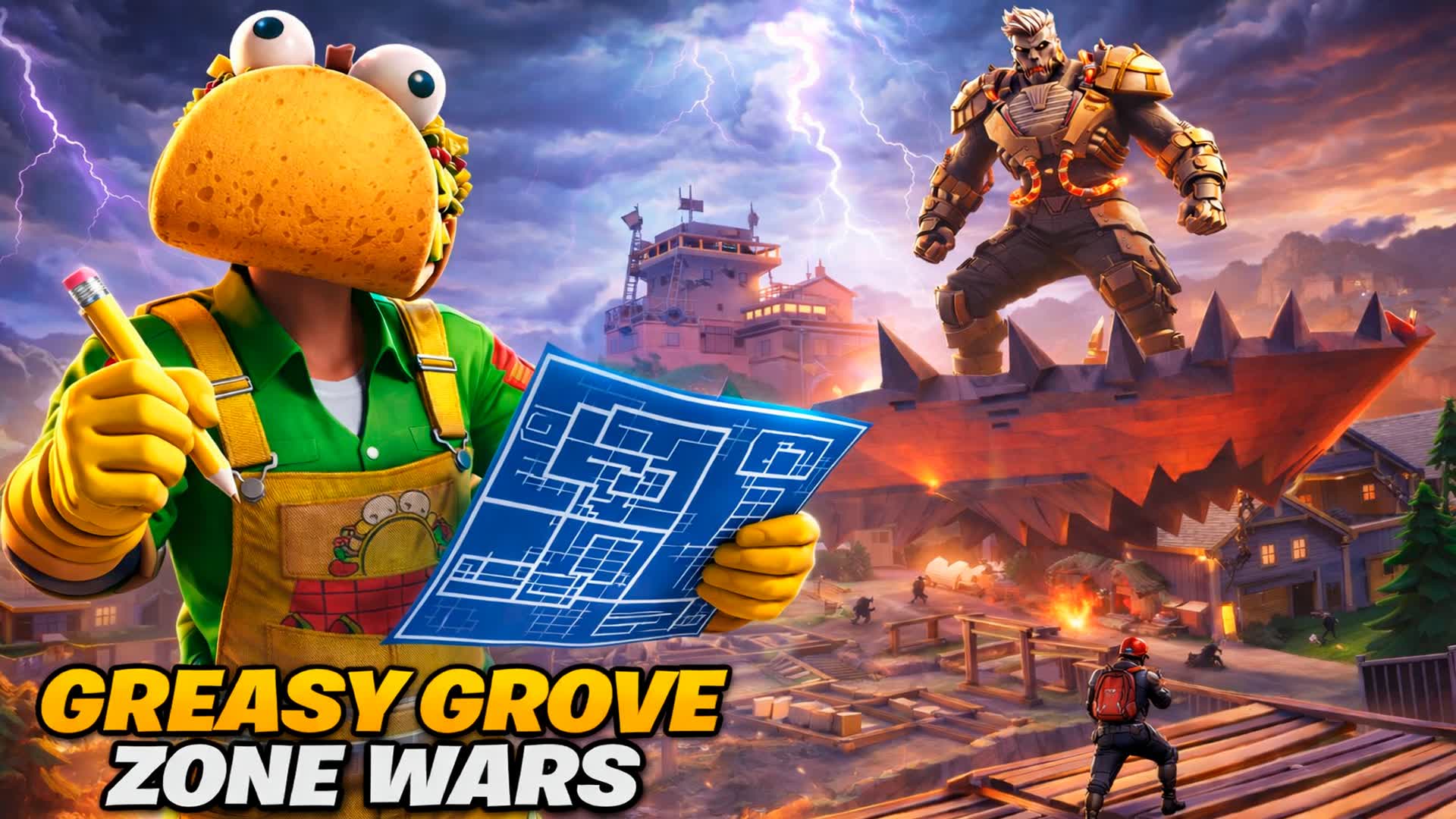 Zone Wars | Chaos in Greasy Grove 🌮
