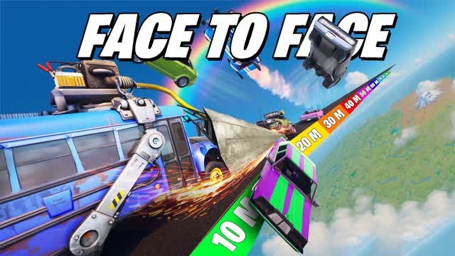 🚗 FACE TO FACE RAMP 🚙 IMPOSSIBLE RACE