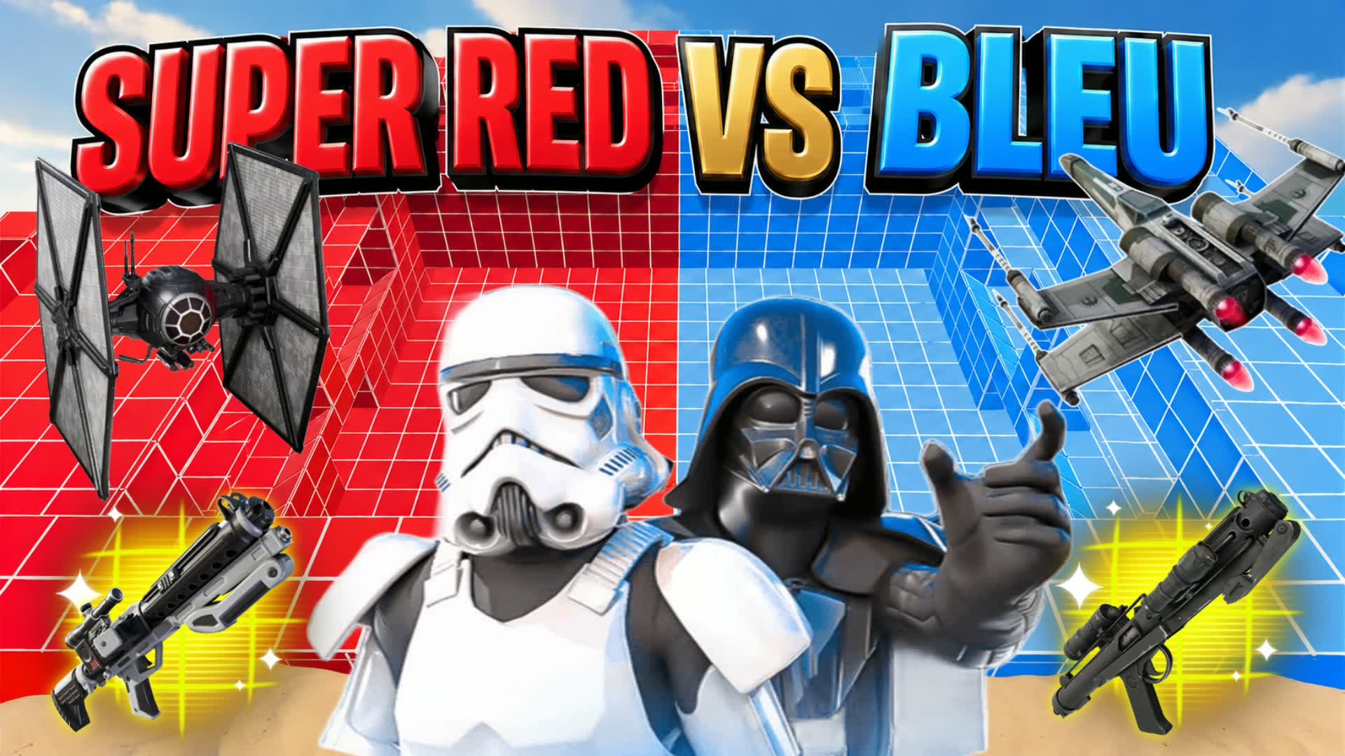 SUPER RED VS BLUE PRO FIGHTS 🎯