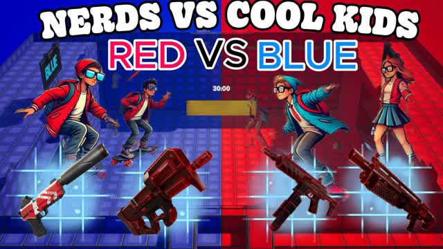 🕶️ Red vs Blue: Cool Kids vs Nerd Squad