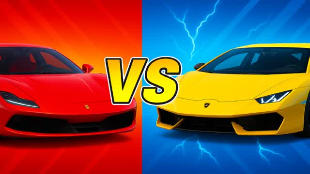 LAMBORGHINI VS FERRARI RED VS BLUE
