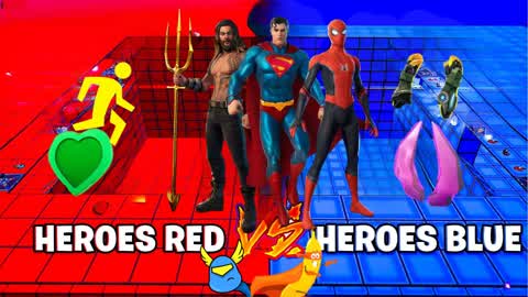 🔴RED VS BLUE🔵 SUPER HEROS🦸